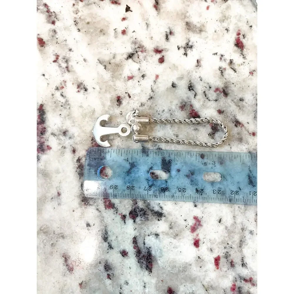 Tiffany & Co. Anchor Keychain Key Ring Sterling Silver Keyring